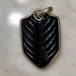 David Yurman black shield pendant